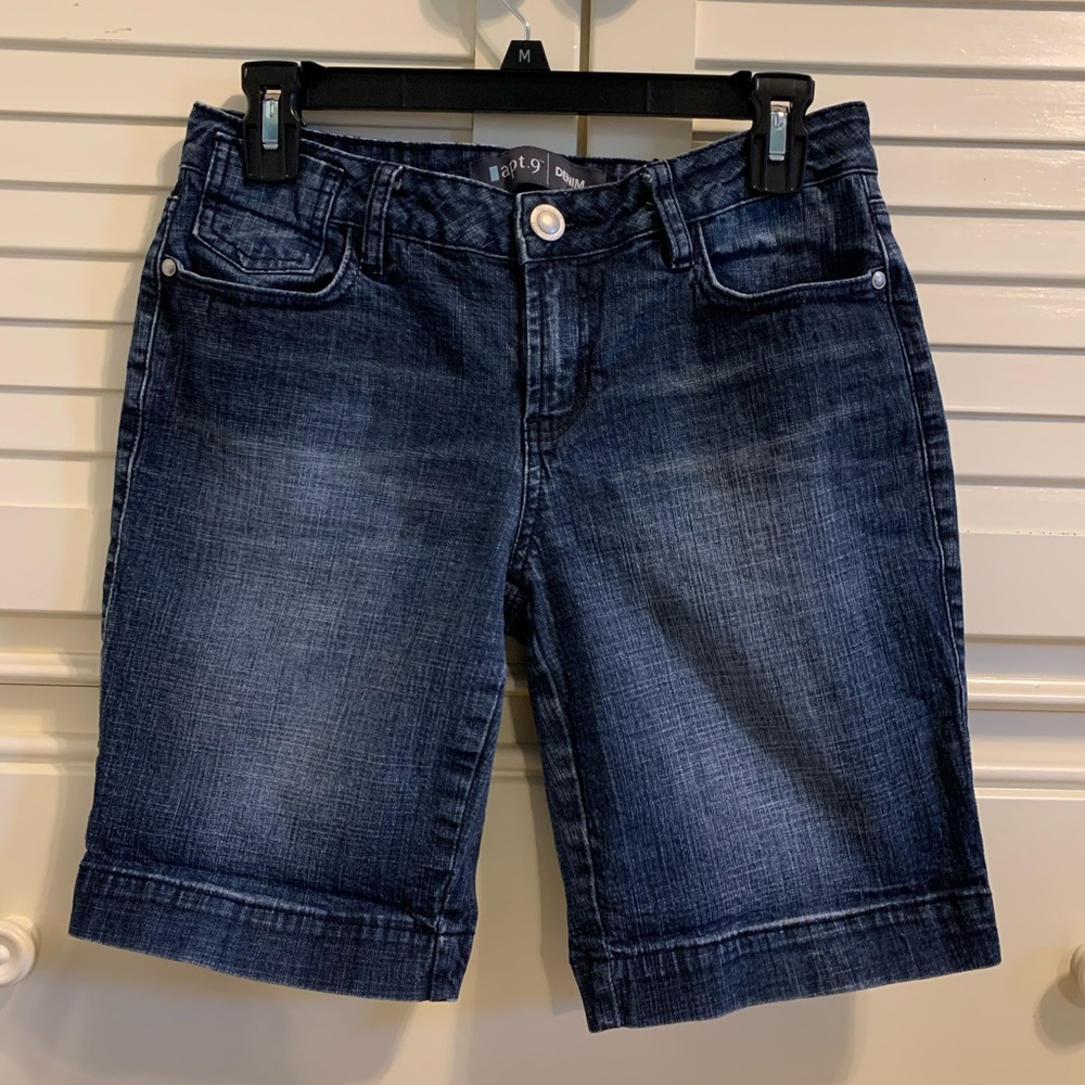 EUC Apt 9 Stone Washed Denim Shorts